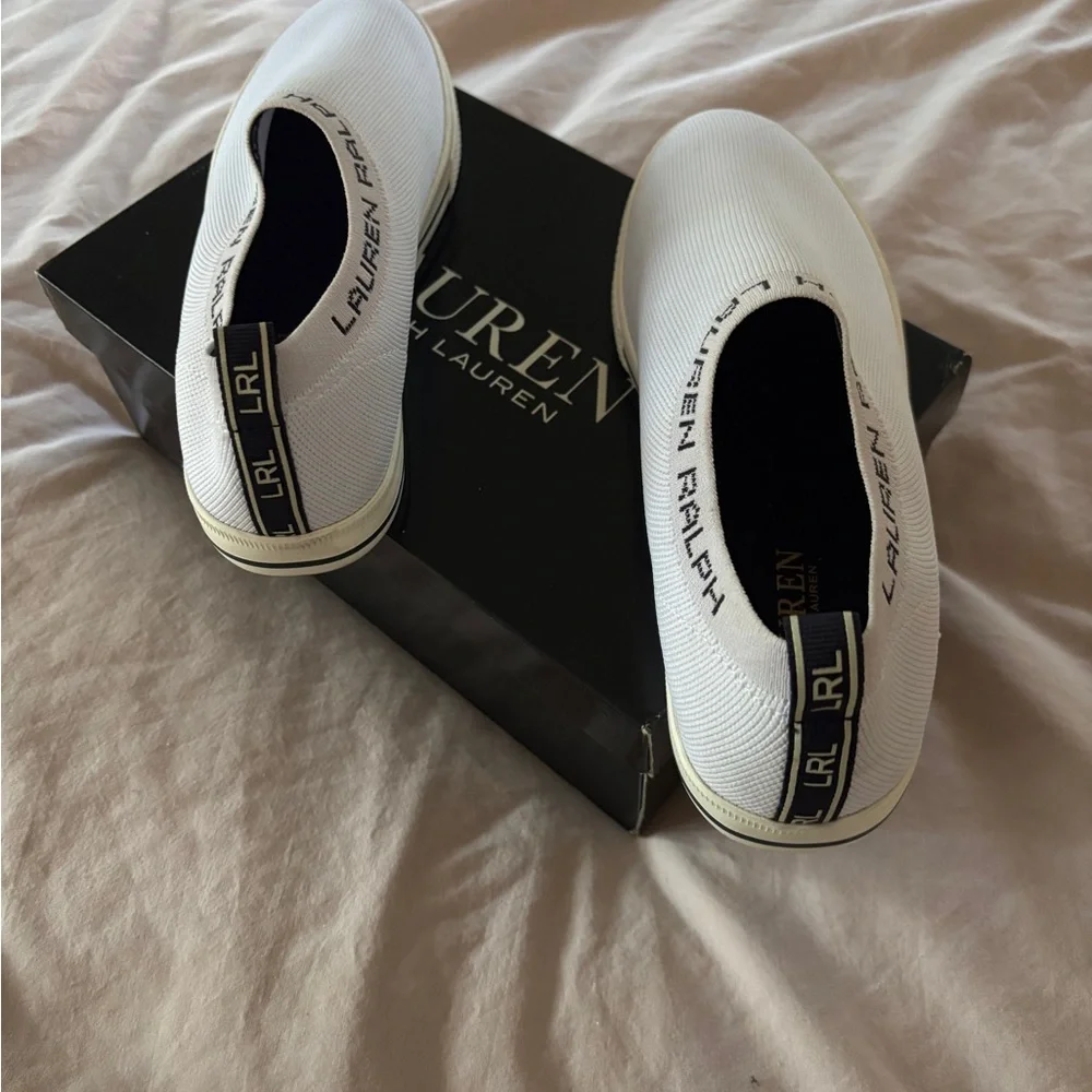Ralph Lauren White Slip-On Sneakers for women - Picture 2 of 2